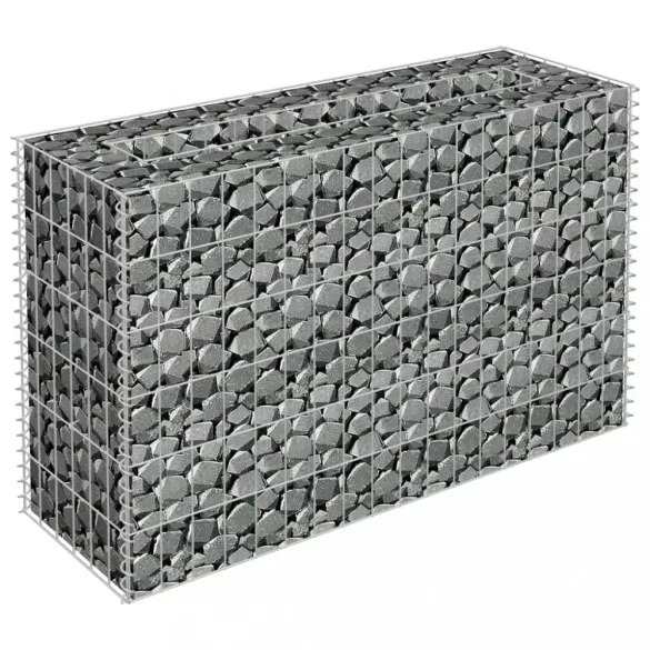 horganyzott acél gabion magaságyás 90 x 30 x 60 cm