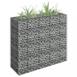 horganyzott acél gabion magaságyás 90 x 30 x 90 cm