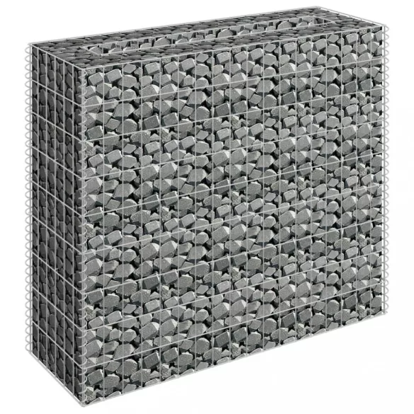 horganyzott acél gabion magaságyás 90 x 30 x 90 cm