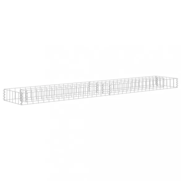 horganyzott acél gabion magaságyás 180 x 30 x 10 cm