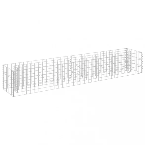 horganyzott acél gabion magaságyás 180 x 30 x 30 cm