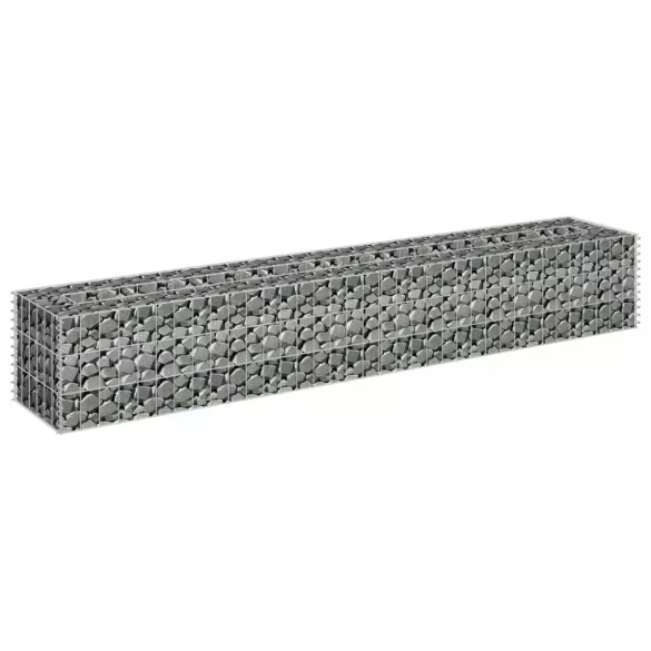 horganyzott acél gabion magaságyás 180 x 30 x 30 cm