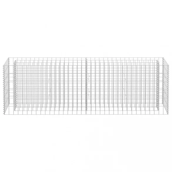 horganyzott acél gabion magaságyás 180 x 30 x 60 cm