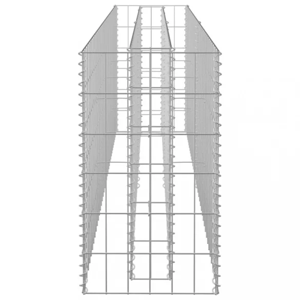 horganyzott acél gabion magaságyás 180 x 30 x 60 cm