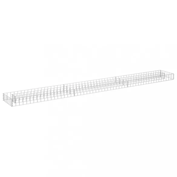 horganyzott acél gabion magaságyás 270 x 30 x 10 cm