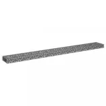 horganyzott acél gabion magaságyás 270 x 30 x 10 cm