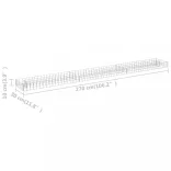 horganyzott acél gabion magaságyás 270 x 30 x 10 cm