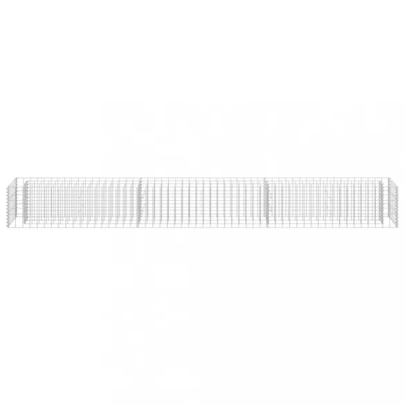 horganyzott acél gabion magaságyás 270 x 30 x 30 cm