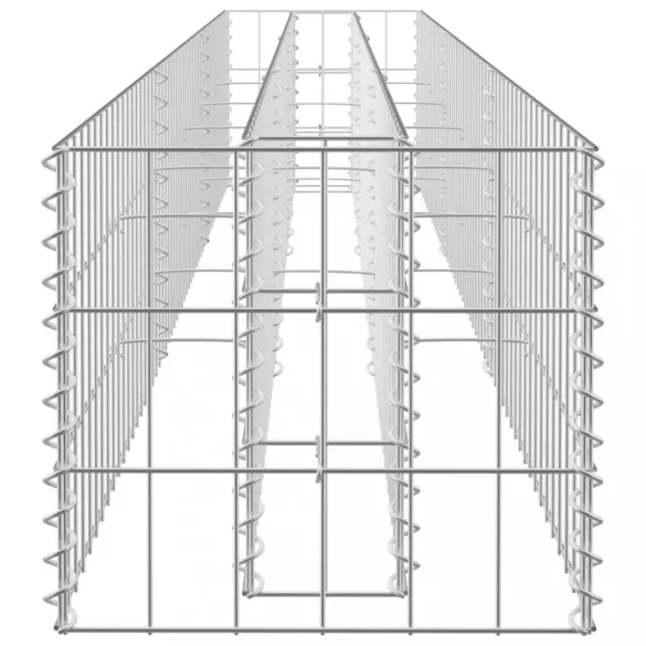horganyzott acél gabion magaságyás 270 x 30 x 30 cm