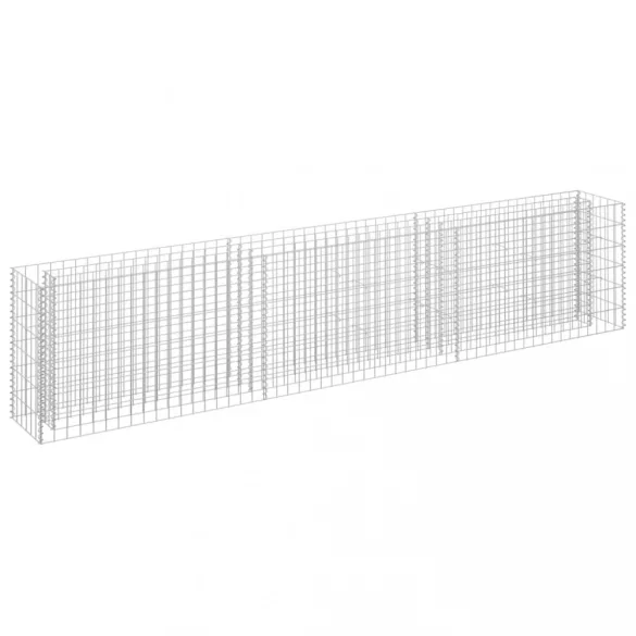 horganyzott acél gabion magaságyás 270 x 30 x 60 cm