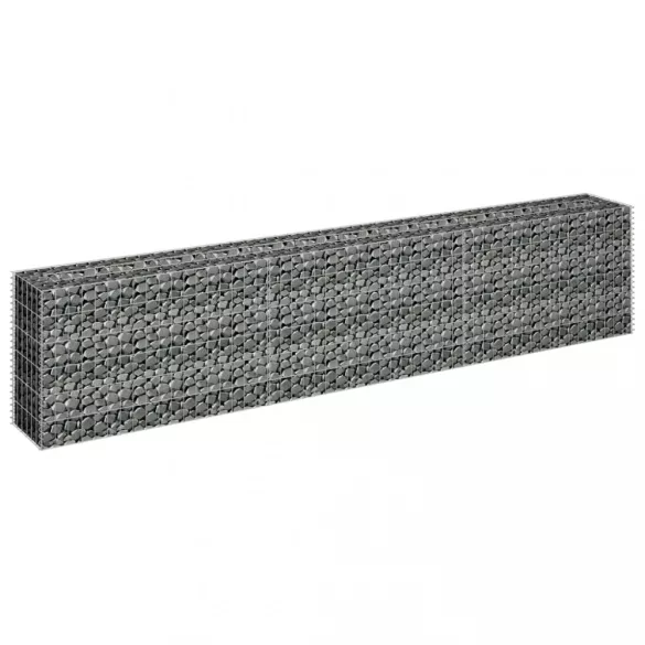 horganyzott acél gabion magaságyás 270 x 30 x 60 cm