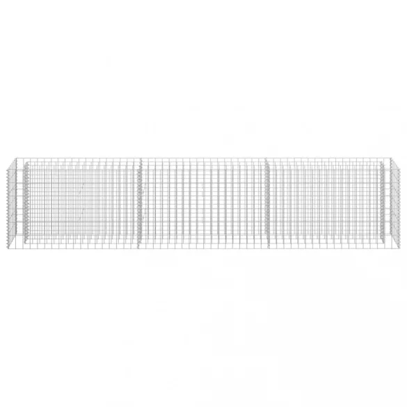 horganyzott acél gabion magaságyás 270 x 30 x 60 cm