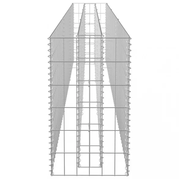 horganyzott acél gabion magaságyás 270 x 30 x 60 cm