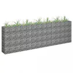 horganyzott acél gabion magaságyás 270 x 30 x 90 cm