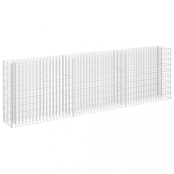 horganyzott acél gabion magaságyás 270 x 30 x 90 cm