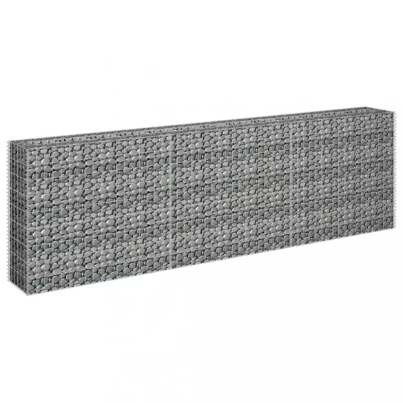 horganyzott acél gabion magaságyás 270 x 30 x 90 cm