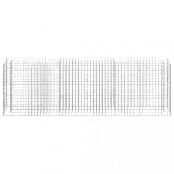 horganyzott acél gabion magaságyás 270 x 30 x 90 cm