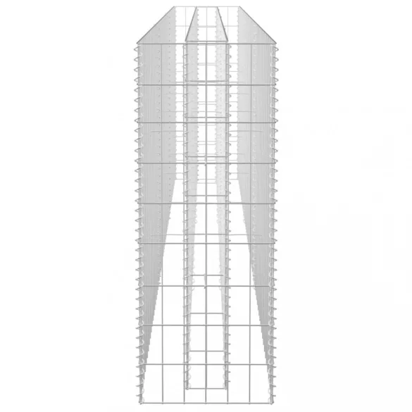 horganyzott acél gabion magaságyás 270 x 30 x 90 cm