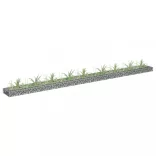 horganyzott acél gabion magaságyás 360 x 30 x 10 cm