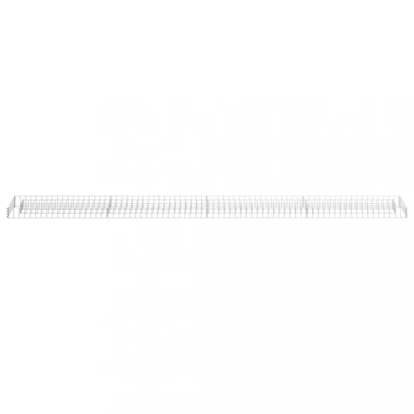 horganyzott acél gabion magaságyás 360 x 30 x 10 cm