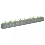 horganyzott acél gabion magaságyás 360 x 30 x 30 cm
