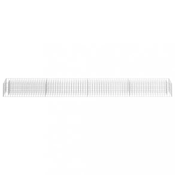 horganyzott acél gabion magaságyás 360 x 30 x 30 cm