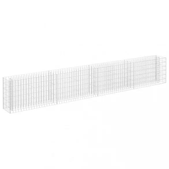 horganyzott acél gabion magaságyás 360 x 30 x 60 cm