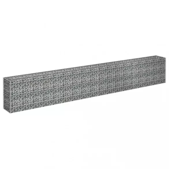 horganyzott acél gabion magaságyás 360 x 30 x 60 cm
