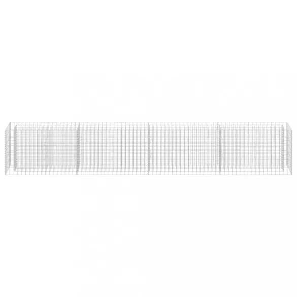 horganyzott acél gabion magaságyás 360 x 30 x 60 cm