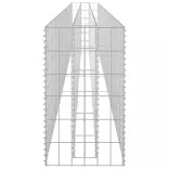 horganyzott acél gabion magaságyás 360 x 30 x 60 cm