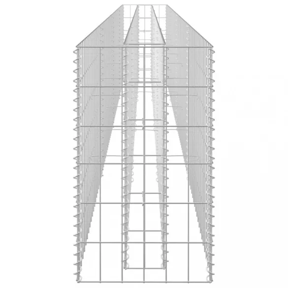 horganyzott acél gabion magaságyás 360 x 30 x 60 cm