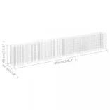 horganyzott acél gabion magaságyás 360 x 30 x 60 cm