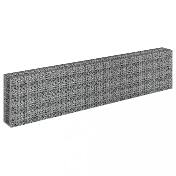 horganyzott acél gabion magaságyás 360 x 30 x 90 cm