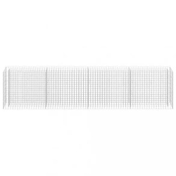 horganyzott acél gabion magaságyás 360 x 30 x 90 cm