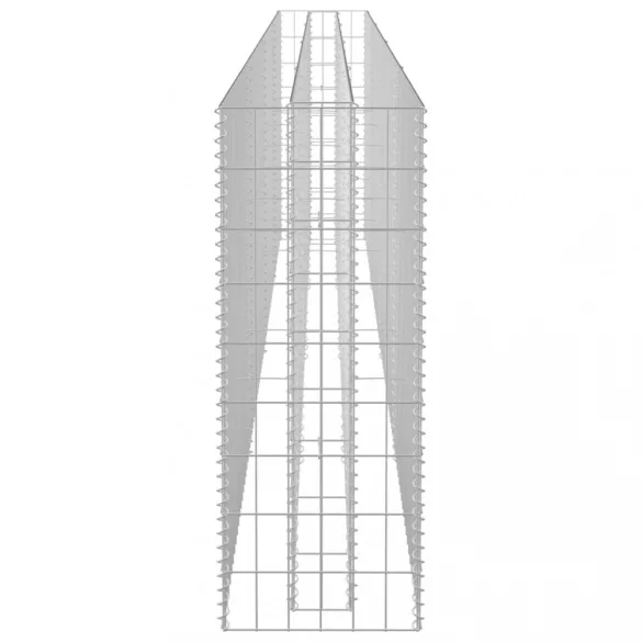 horganyzott acél gabion magaságyás 360 x 30 x 90 cm