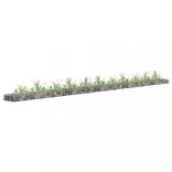horganyzott acél gabion magaságyás 450 x 30 x 10 cm