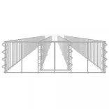 horganyzott acél gabion magaságyás 450 x 30 x 10 cm