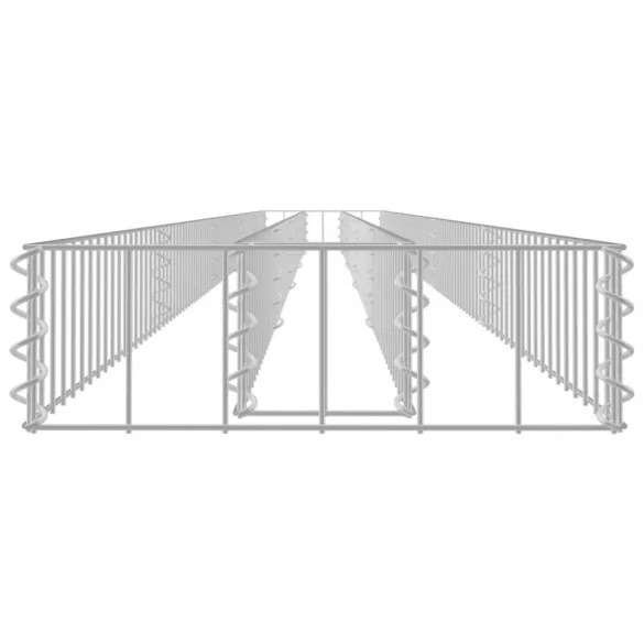 horganyzott acél gabion magaságyás 450 x 30 x 10 cm
