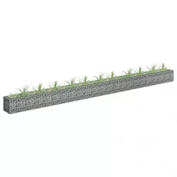 horganyzott acél gabion magaságyás 450 x 30 x 30 cm