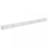horganyzott acél gabion magaságyás 450 x 30 x 30 cm