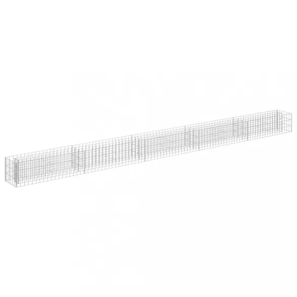horganyzott acél gabion magaságyás 450 x 30 x 30 cm