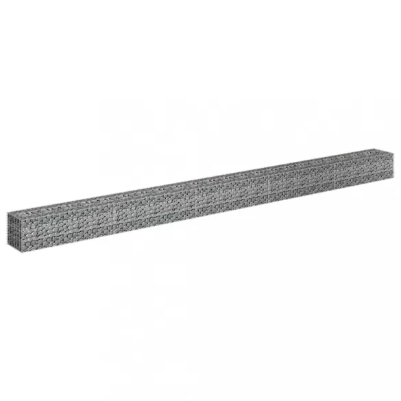 horganyzott acél gabion magaságyás 450 x 30 x 30 cm