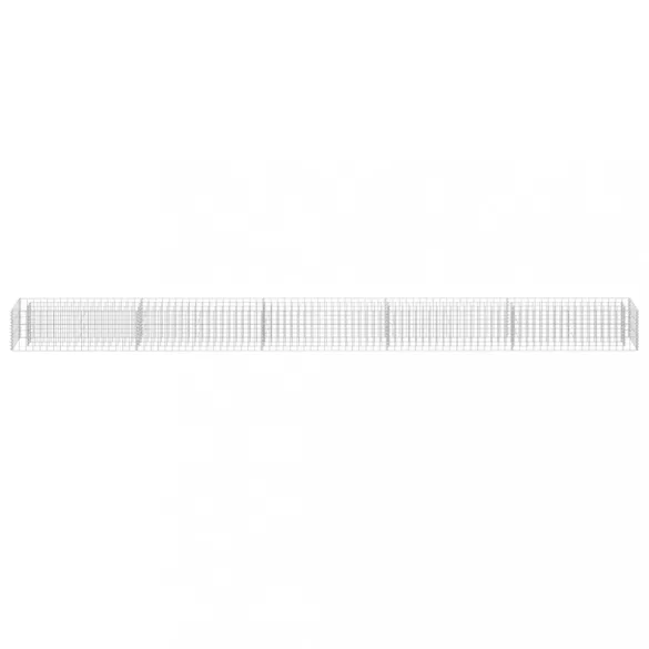 horganyzott acél gabion magaságyás 450 x 30 x 30 cm