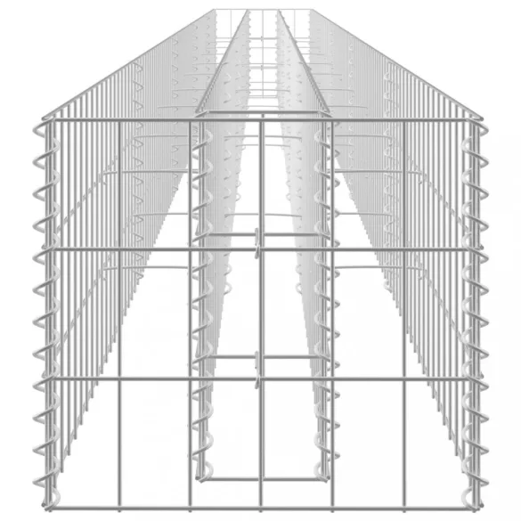 horganyzott acél gabion magaságyás 450 x 30 x 30 cm