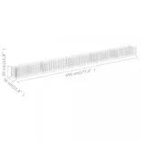 horganyzott acél gabion magaságyás 450 x 30 x 30 cm