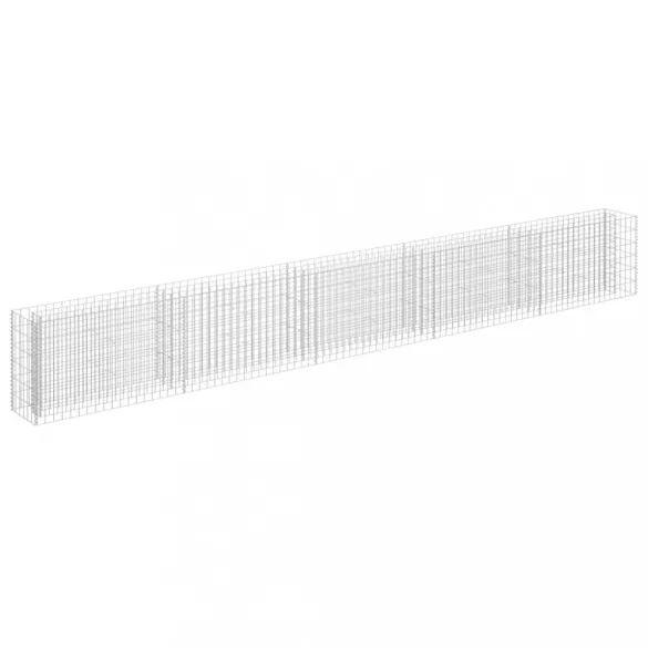 horganyzott acél gabion magaságyás 450 x 30 x 60 cm