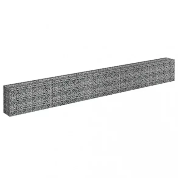 horganyzott acél gabion magaságyás 450 x 30 x 60 cm