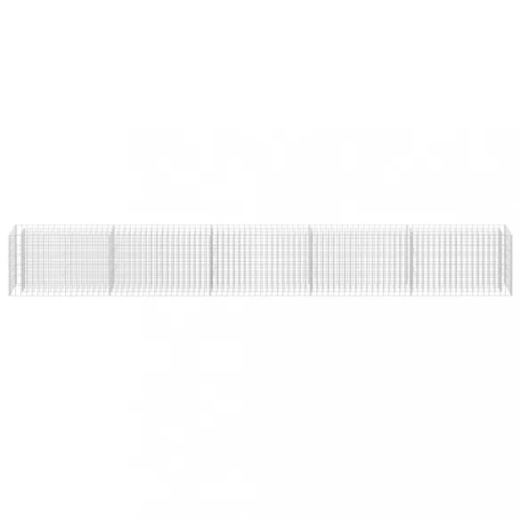 horganyzott acél gabion magaságyás 450 x 30 x 60 cm