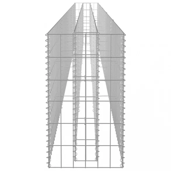 horganyzott acél gabion magaságyás 450 x 30 x 60 cm