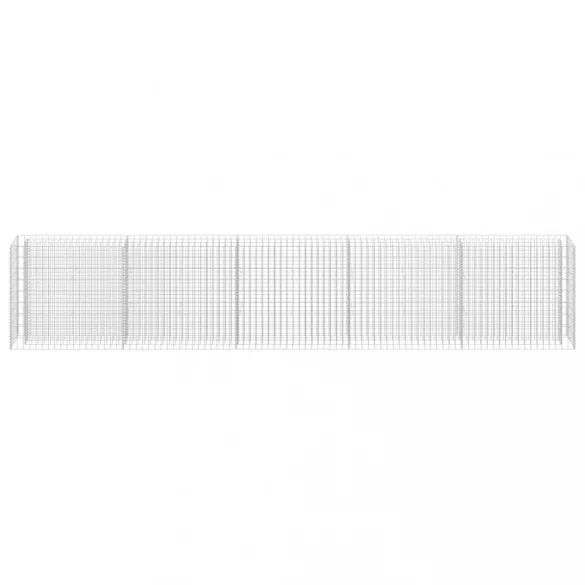 horganyzott acél gabion magaságyás 450 x 30 x 90 cm
